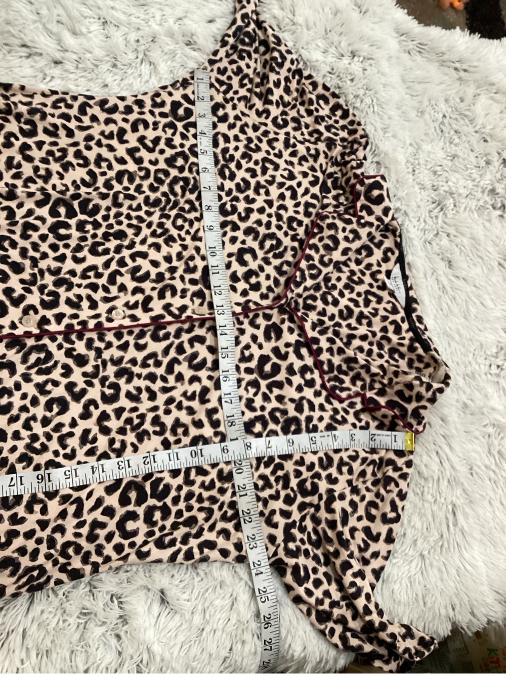 Nicole Miller New York Leopard Print Sleep Shirt Nightgown XL - Picture 16 of 16